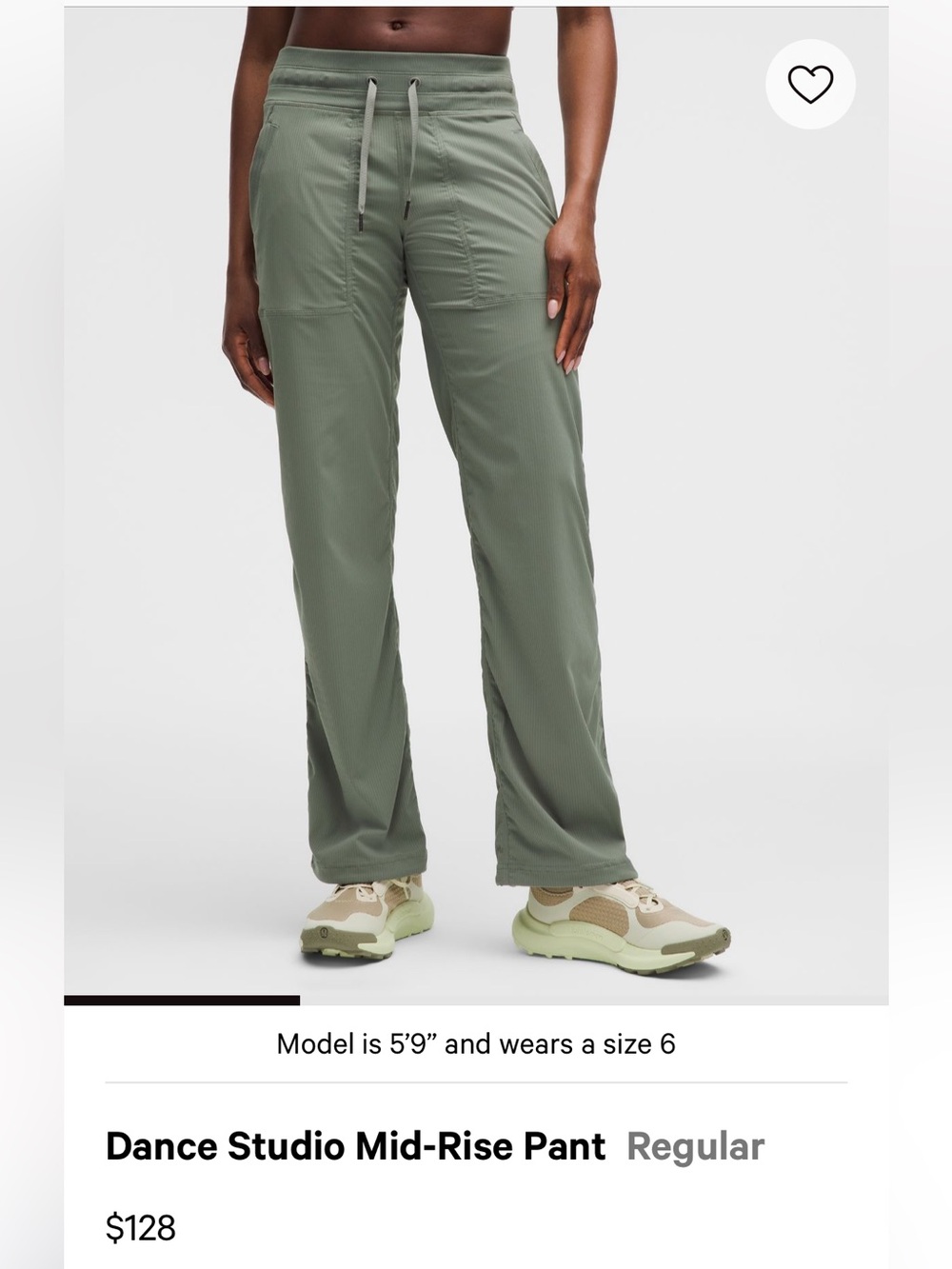 lululemon athletica Dance Studio Mid-Rise Pant - Sage Green